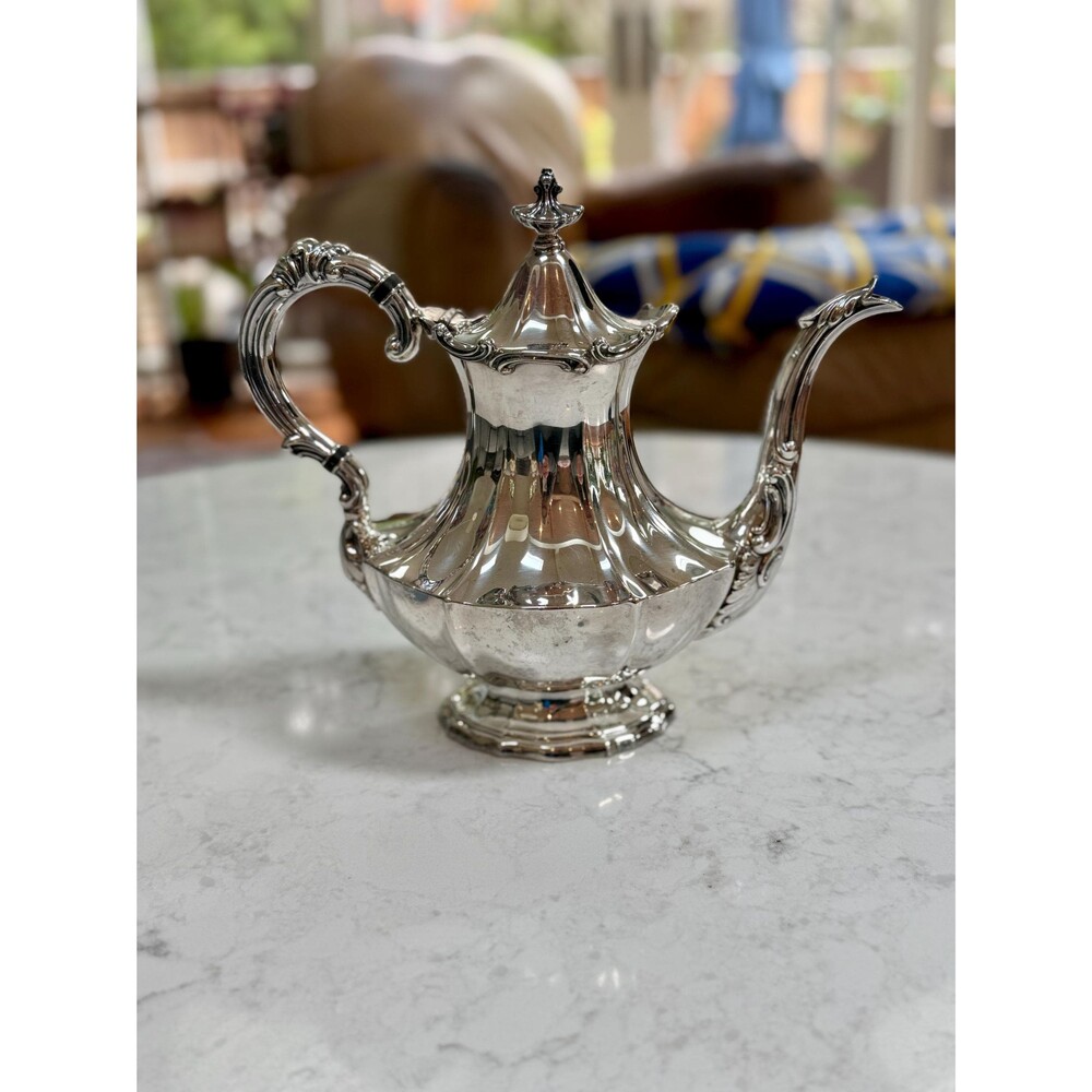 Vintage Reed & Barton 6700 Victorian Silver-Plated Coffee Pot